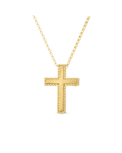 Roberto Coin 18k Yellow Gold Cross Pendant Necklace