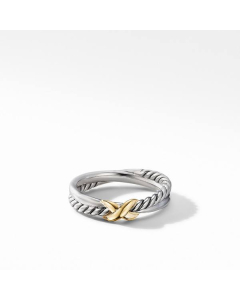 David Yurman X Petite Crossover Ring, size 6