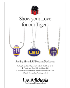 Holiday LSU Necklaces