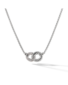 David Yurman Belmont Curb Link Necklace with Diamonds