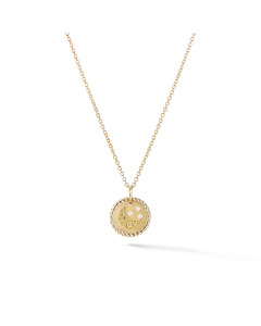 David Yurman Moon and Stars Necklace with Diamonds and Yellow Sapphires in 18k Gold