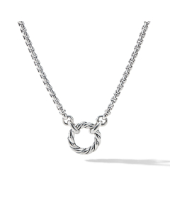 David Yurman Amulet Vehicle Box Chain Necklace in Sterling Silver