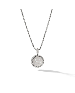 David Yurman S initial Charm Necklace with Diamonds