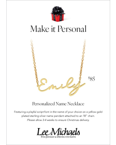 Personalized Script Name Necklace