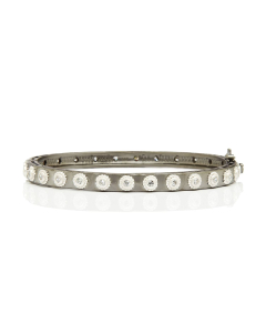 Freida Rothman Signature Studded Eternity Hinge Bangle