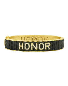 Freida Rothman Sterling Silver & Yellow Gold Plated Honor Bangle