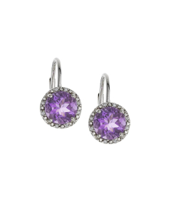 Sterling Silver and Diamond Gemstone Earrings Collection