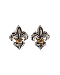 Konstantino Fleur de Lis Stud Earrings