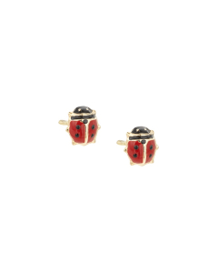 Children's Red Ladybug Earrings