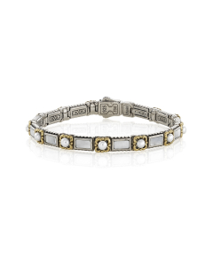 Konstantino Pearl & Mother Of Pearl Link Bracelet