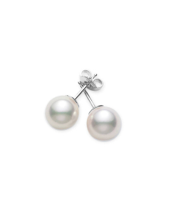 Mikimoto 6.5-6mm A Pearl Stud Earrings in White Gold
