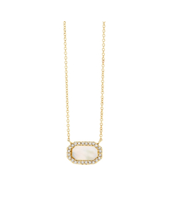 Pave Diamond Octagon Necklace