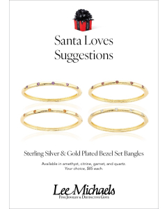 Advertised Bezel Set Bangles