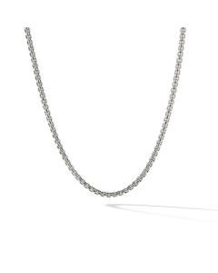 David Yurman 3.6mm Box Chain Necklace with Gold Accent, 18 Inches