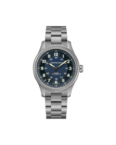 Hamilton Khaki Field Titanium Auto Watch with Blue Dial