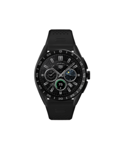TAG Heuer Connected Calibre E4 in Matte Black with Rubber Strap, 45mm