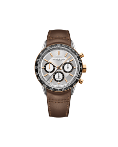 Raymond Weil Freelancer Automatic Chronograph Brown Leather Watch, 43.5mm