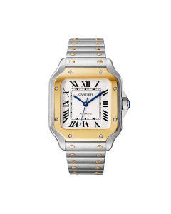 Santos de Cartier Steel and Yellow Gold Watch, medium
