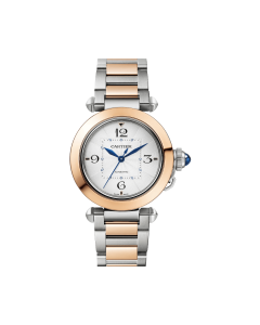 Pasha de cartier Watch in Steel and Rose Gold, 35mm
