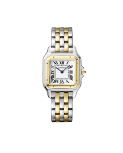 Panthere de Cartier Watch, Steel and Yellow Gold, medium
